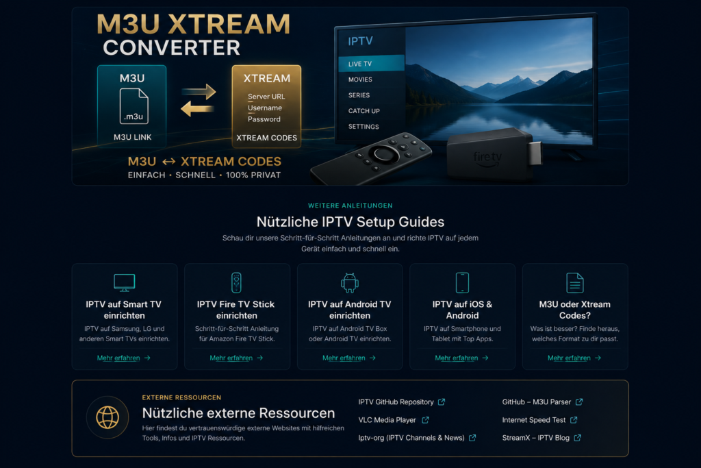 M3U Playlist Converter M3U to Xtream Codes M3U Xtream Converter